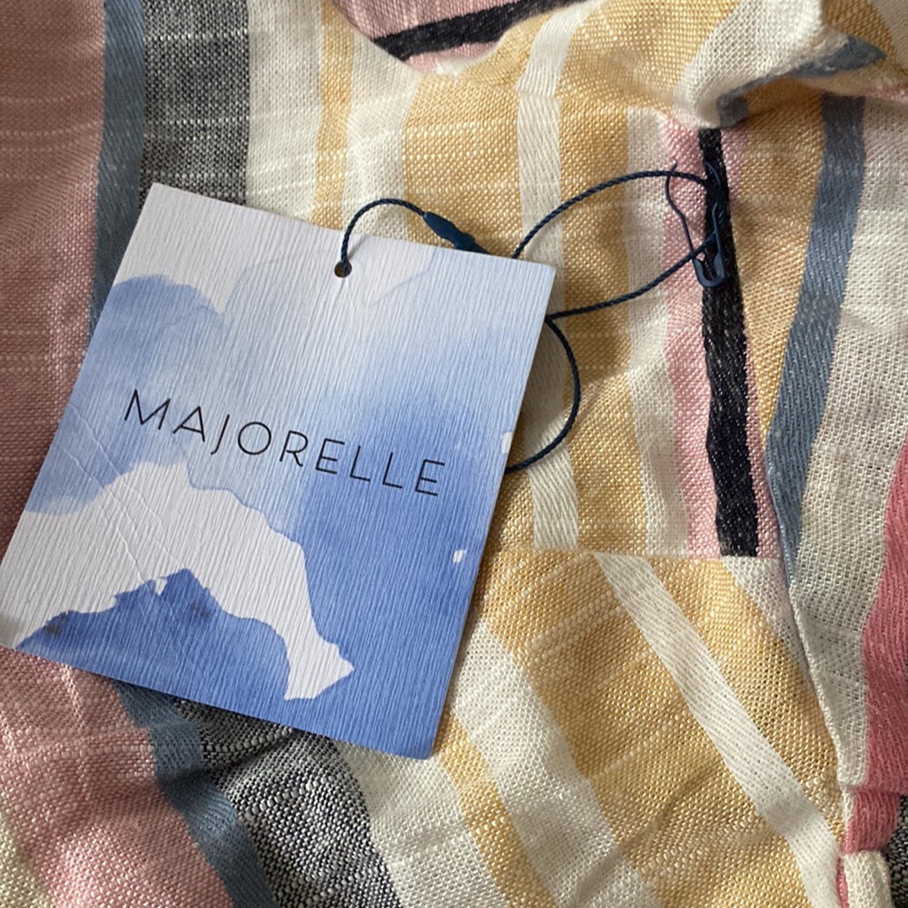 NWT Majorelle Colorful Striped Wrap Crop Top💗💛💙 - Picture 6 of 13